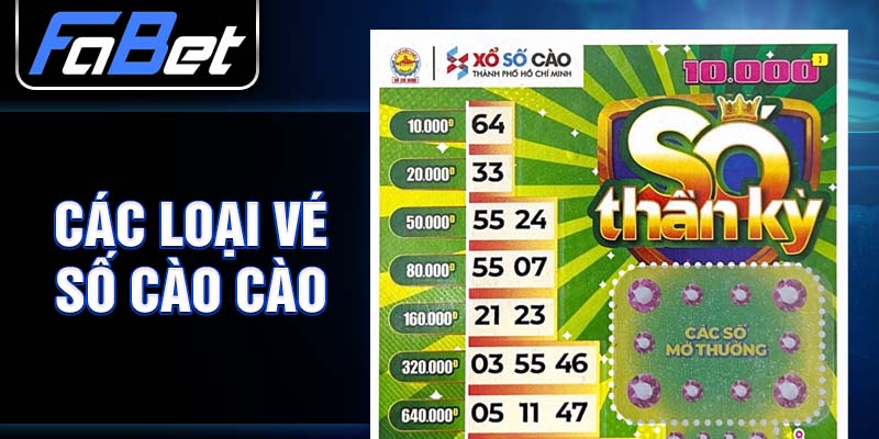 Các loại vé số cào cào